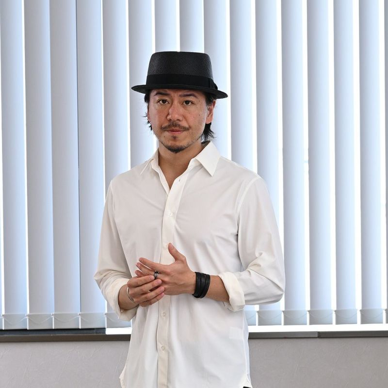 ビガリのパナマハット REDONDO（レドンド）ブラックのモデル写真
