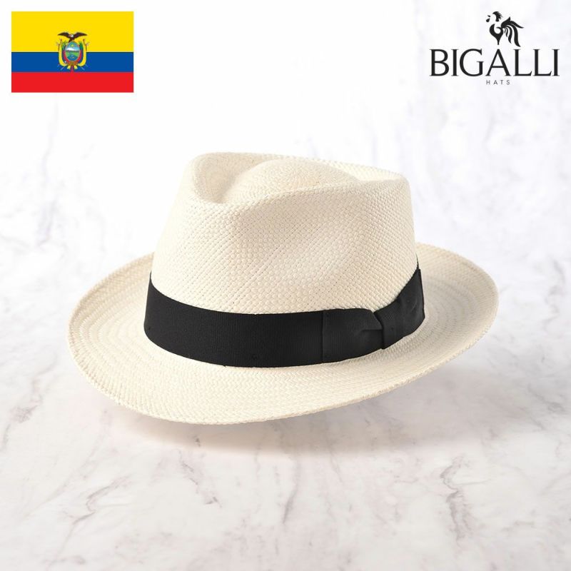 帽子 パナマハット パナマ帽 BIGALLI（ビガリ） QUICKSTEP PANAMA（クイックステップ パナマ）ホワイト