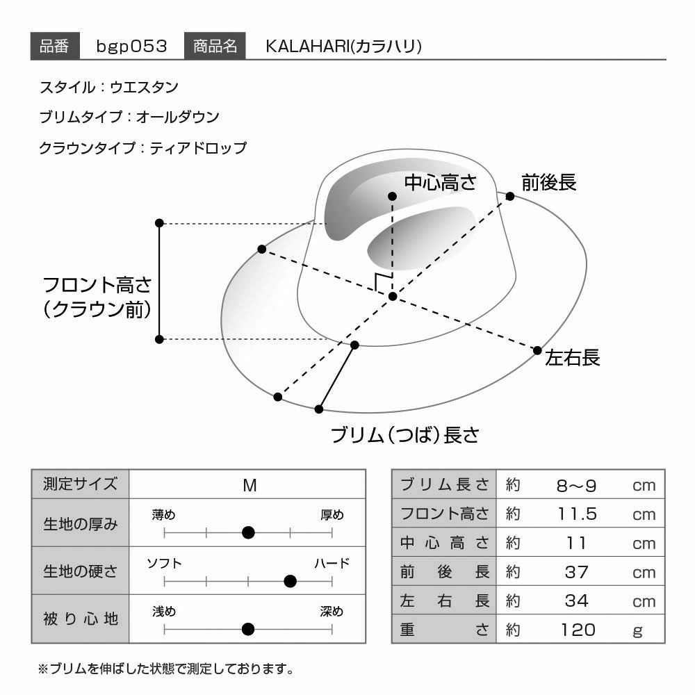 ビガリのパナマハット KALAHARI（カラハリ）ナチュラル