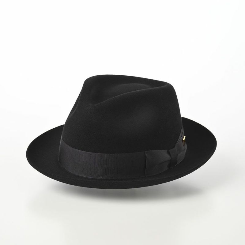 ノックスのフェルトハット Rabbit Fur Fedora Hat（ラビットファー フェドラハット）KMC ブラック