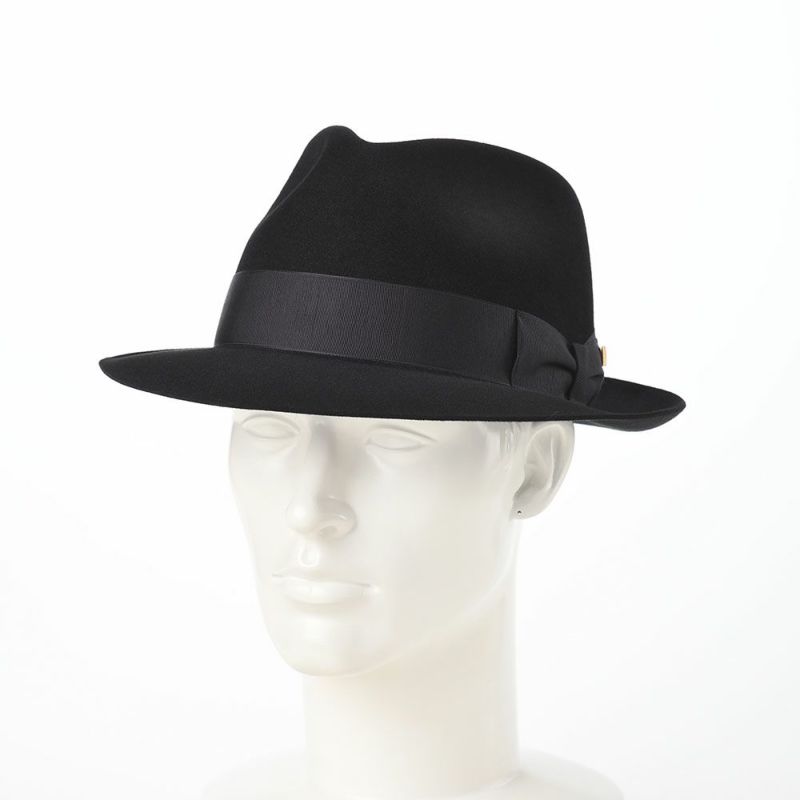 ノックスのフェルトハット Rabbit Fur Fedora Hat（ラビットファー フェドラハット）KMC ブラック