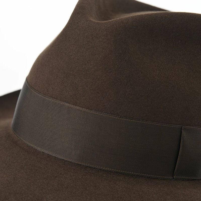 ノックスのフェルトハット Rabbit Fur Fedora Hat（ラビットファー フェドラハット）KMC ブラウン