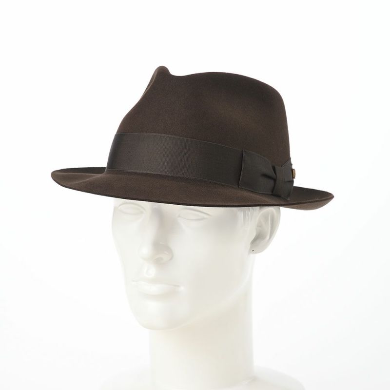 ノックスのフェルトハット Rabbit Fur Fedora Hat（ラビットファー フェドラハット）KMC ブラウン