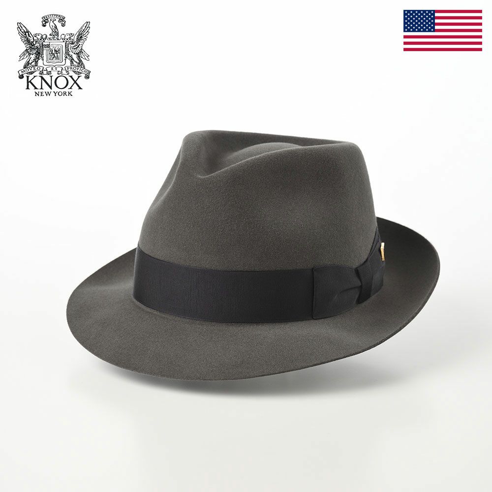 ノックス フェルトハット Rabbit Fur Fedora Hat（ラビットファー