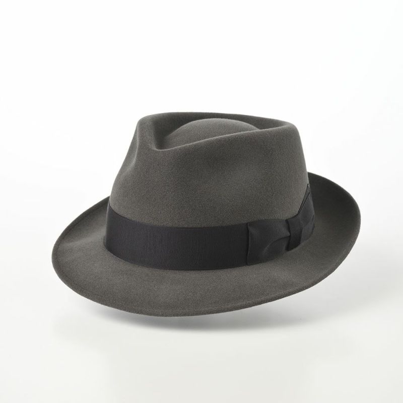 ノックスのフェルトハット Rabbit Fur Trilby Hat（ラビットファー トリルビーハット）KPK ダークグレー