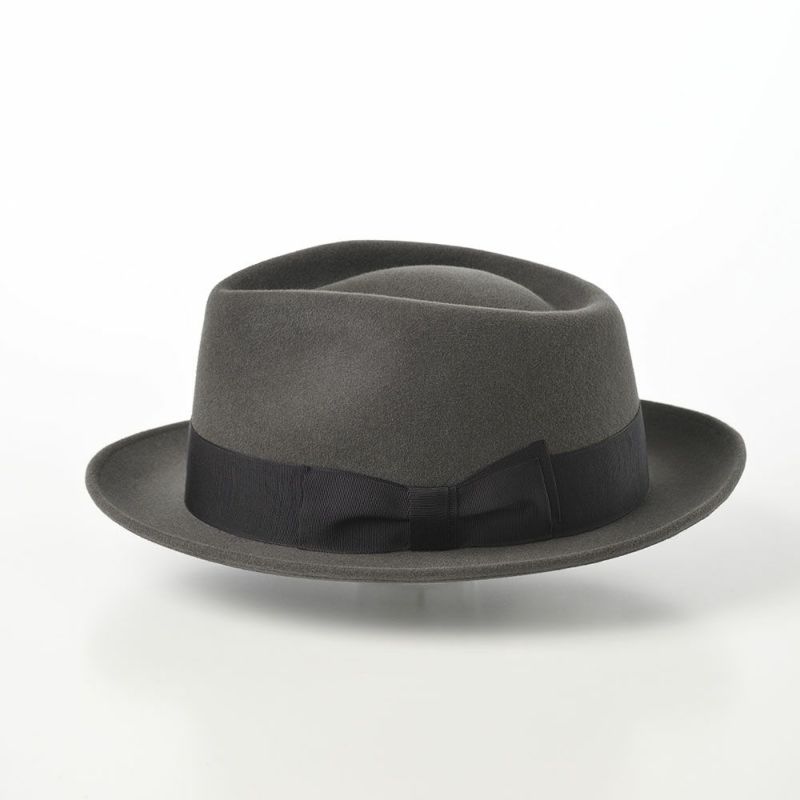 ノックスのフェルトハット Rabbit Fur Trilby Hat（ラビットファー トリルビーハット）KPK ダークグレー