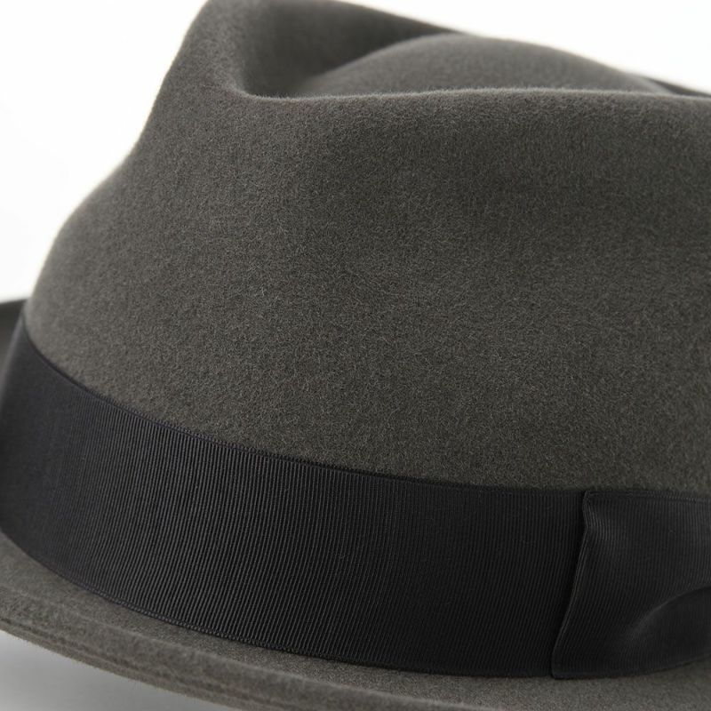 ノックスのフェルトハット Rabbit Fur Trilby Hat（ラビットファー トリルビーハット）KPK ダークグレー
