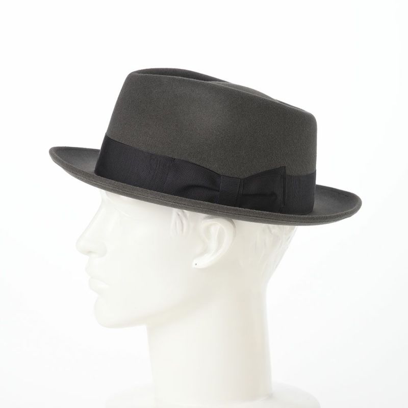 ノックスのフェルトハット Rabbit Fur Trilby Hat（ラビットファー トリルビーハット）KPK ダークグレー