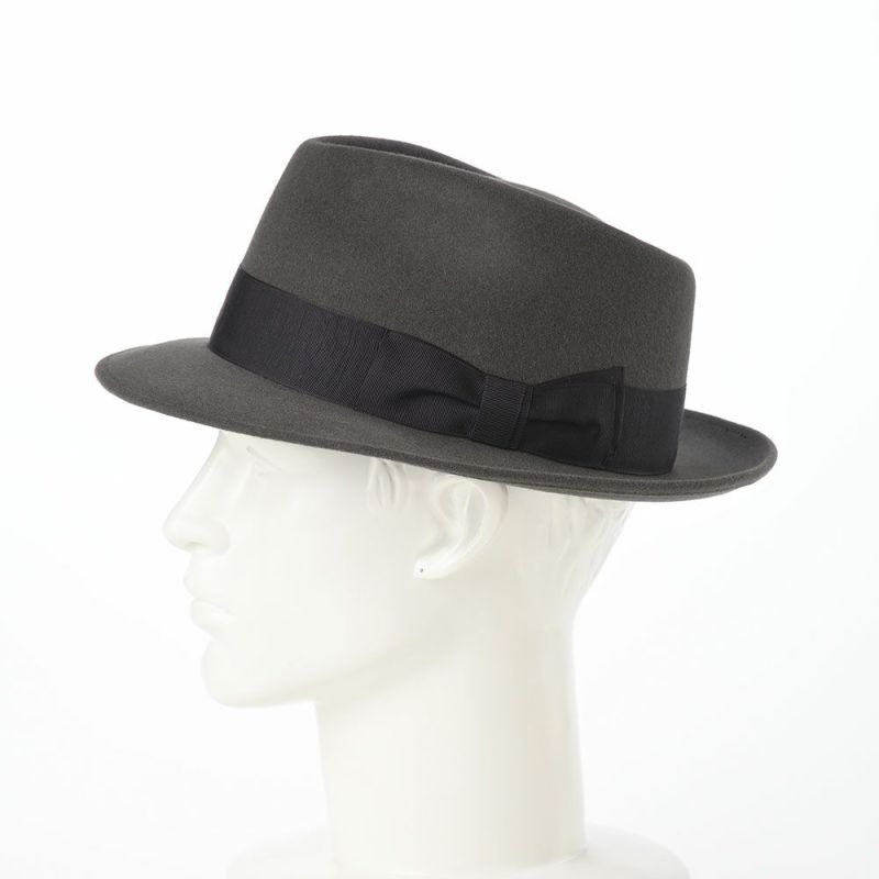 ノックスのフェルトハット Rabbit Fur Trilby Hat（ラビットファー トリルビーハット）KPK ダークグレー