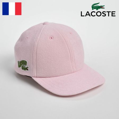 ラコステのキャップ PILE 6PANEL CAP（パイル 6パネルキャップ）L1138 ピンク