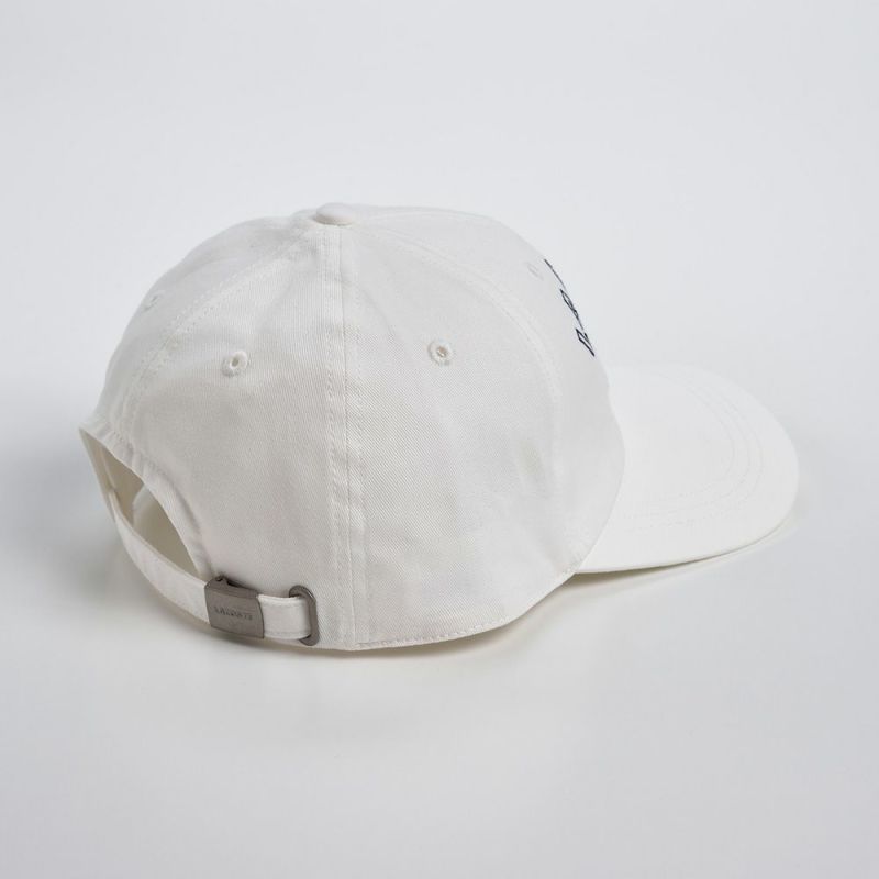 ラコステのキャップ COTTON 6PANEL CAP（コットン 6パネル キャップ）L3502 ホワイト