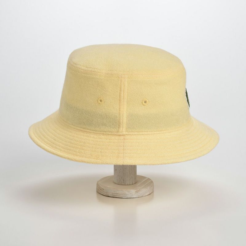 ラコステの布帛ソフトハット PILE BUCKET HAT（パイル バケットハット）L1139 イエロー