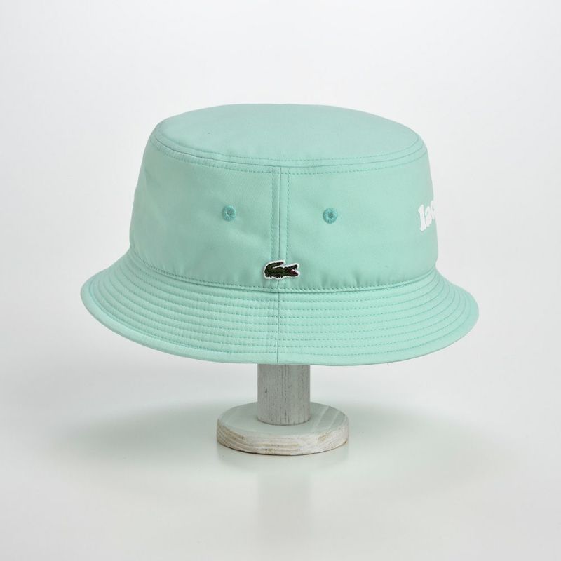 ラコステの布帛ソフトハット POPLIN BUCKET HAT（ポプリン バケットハット）L7069 ライトグリーン