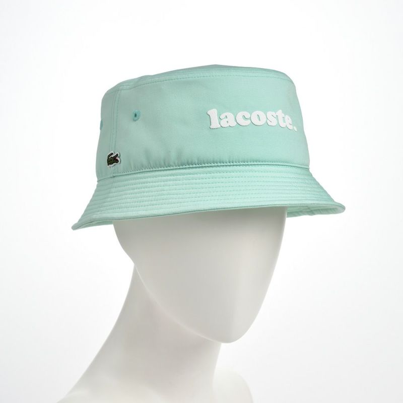 ラコステの布帛ソフトハット POPLIN BUCKET HAT（ポプリン バケットハット）L7069 ライトグリーン