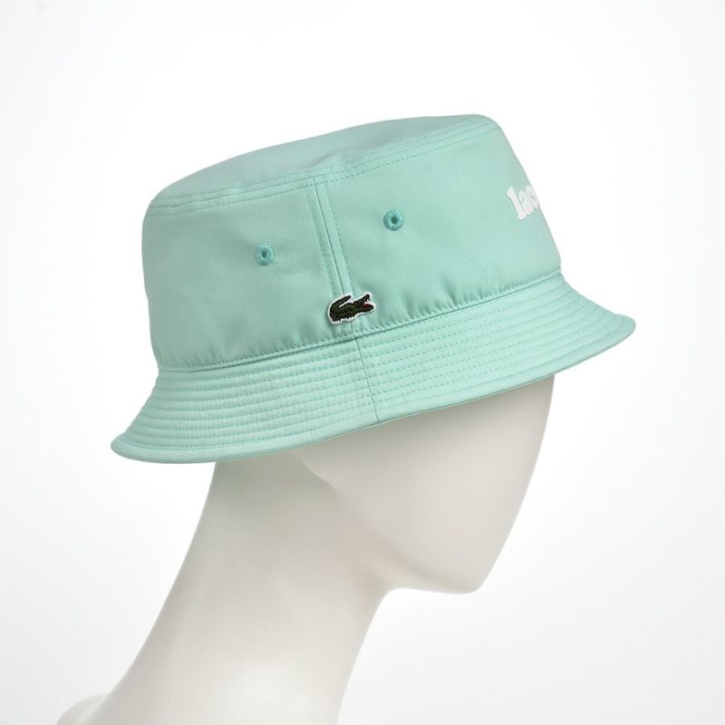 ラコステの布帛ソフトハット POPLIN BUCKET HAT（ポプリン バケットハット）L7069 ライトグリーン