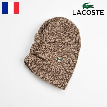 ラコステのニット帽 WOOL KNIT WATCH（ウールニットワッチ） L3434 ベージュ