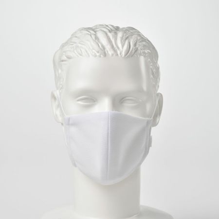 紳士雑貨のマスク 【送料無料／日本製】制菌・消臭・洗えるエリプリ布マスク ホワイト
