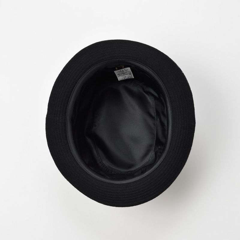 ダックスの布帛ソフトハット Alpen Pontoglio Velvet（アルペン ポントリオベルベット） D3707 ブラック