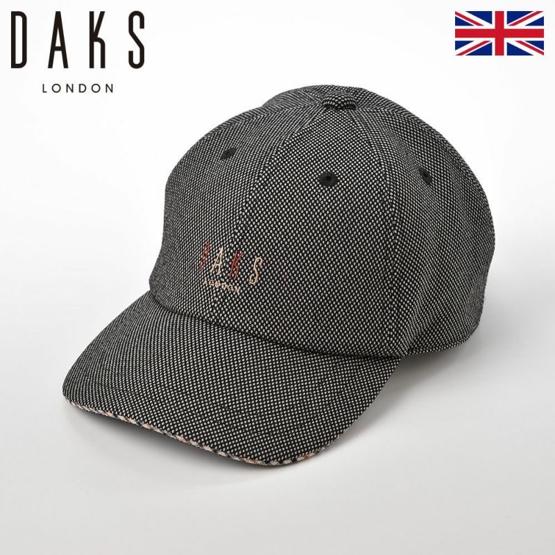 ダックスのキャップ Cap Birds Eye（キャップ バーズアイ） D3755 チャコールグレー