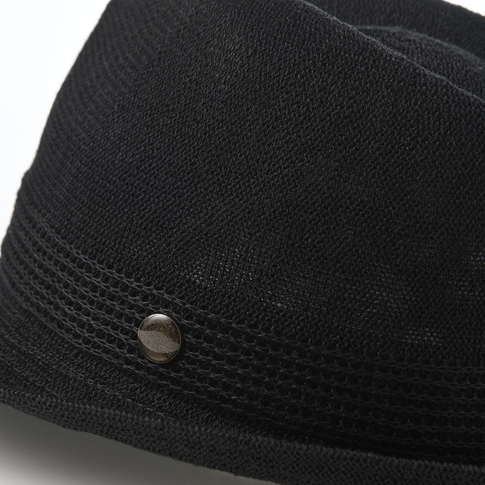 ステットソンの布帛ソフトハット MANISH THERMO KNIT（マニッシュ サーモ ニット）SE105 ブラック