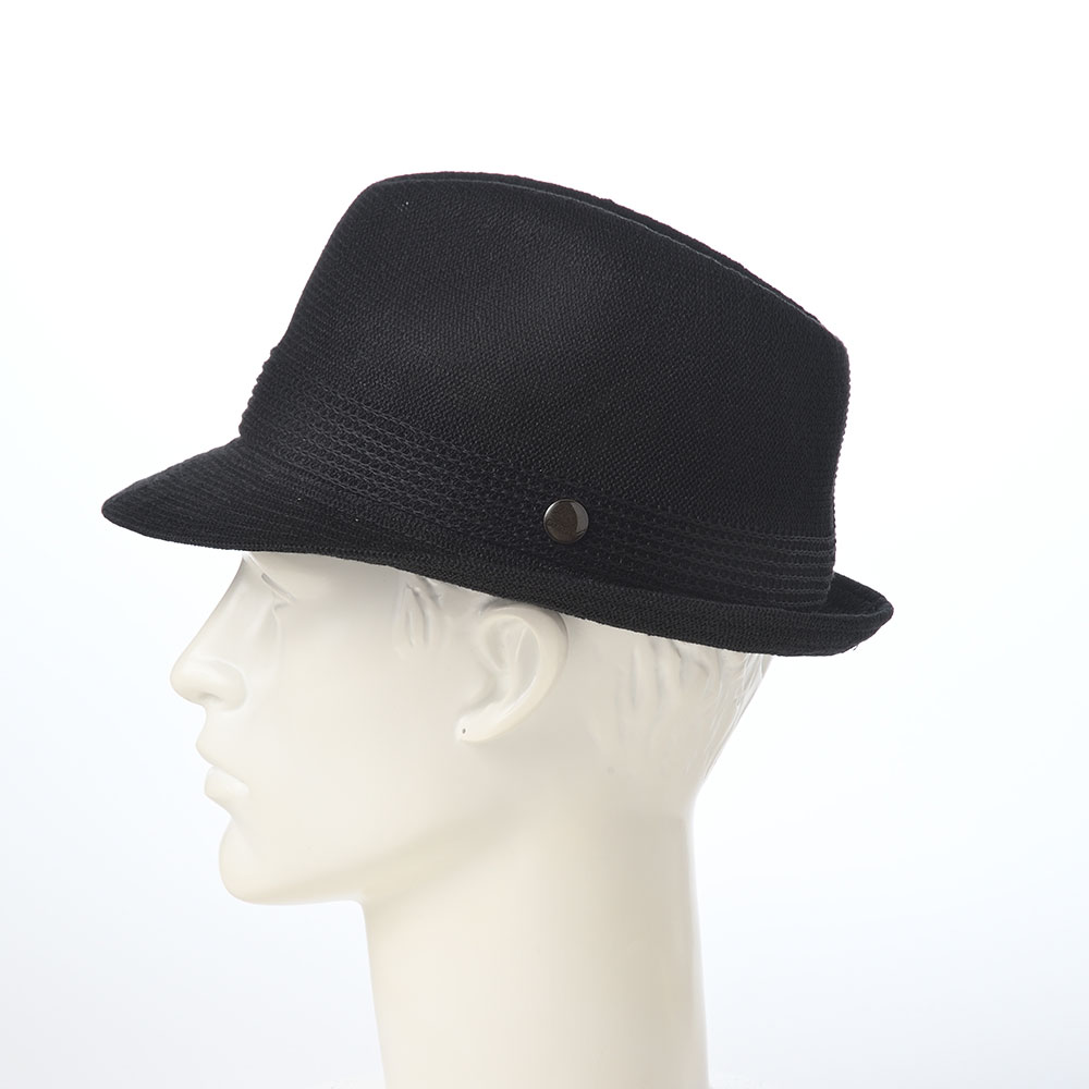 ステットソンの布帛ソフトハット MANISH THERMO KNIT（マニッシュ サーモ ニット）SE105 ブラック