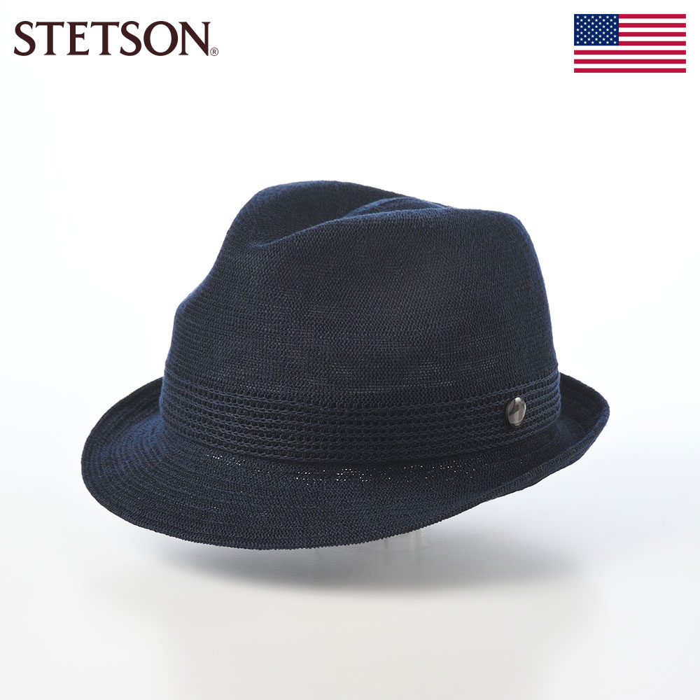 ステットソンの布帛ソフトハット MANISH THERMO KNIT（マニッシュ サーモ ニット）SE105 ネイビー