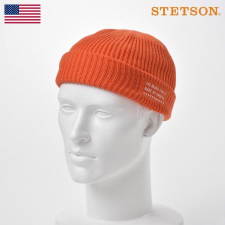 ステットソンのニット帽 KNIT WATCH（ニットワッチ）SE447 オレンジ