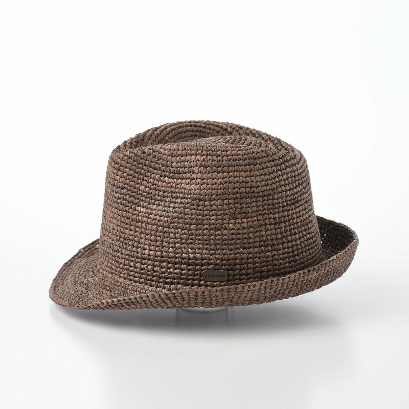 ステットソンのストローハット MANISH RAFFIA（マニッシュ ラフィア）SE507 ブラウン