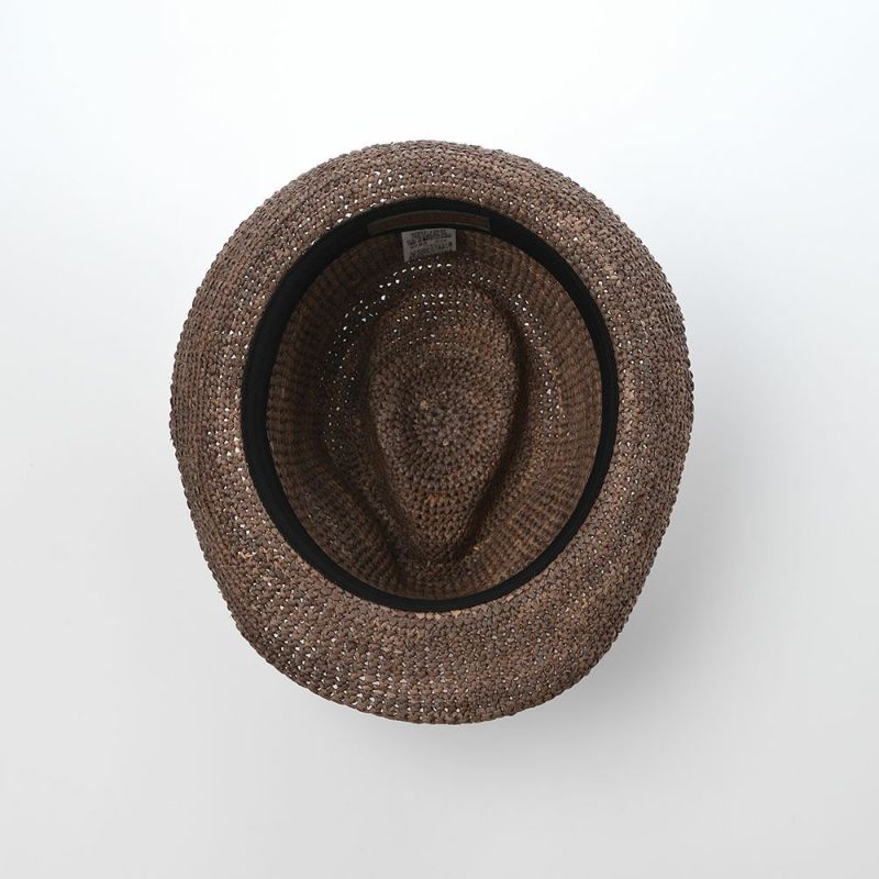 ステットソンのストローハット MANISH RAFFIA（マニッシュ ラフィア）SE507 ブラウン
