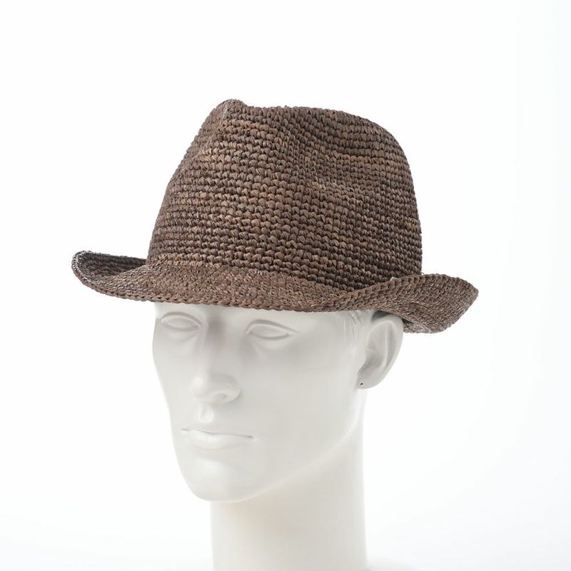 ステットソンのストローハット MANISH RAFFIA（マニッシュ ラフィア）SE507 ブラウン