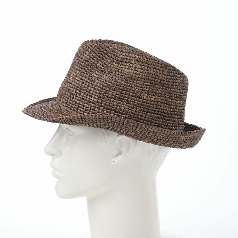 ステットソンのストローハット MANISH RAFFIA（マニッシュ ラフィア）SE507 ブラウン