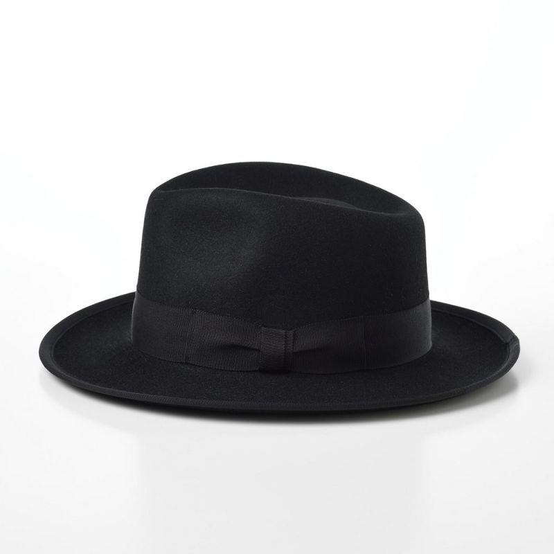 ステットソンのフェルトハット RABBIT FUR FEDORA（ラビットファー フェドラ）SH401 ブラック