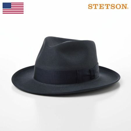 ステットソンのフェルトハット RABBIT FUR FEDORA（ラビットファー フェドラ）SH401 チャコールグレー