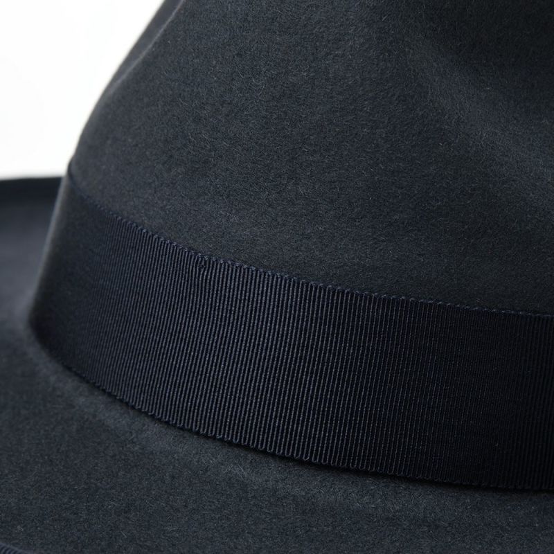 ステットソンのフェルトハット RABBIT FUR FEDORA（ラビットファー フェドラ）SH401 チャコールグレー