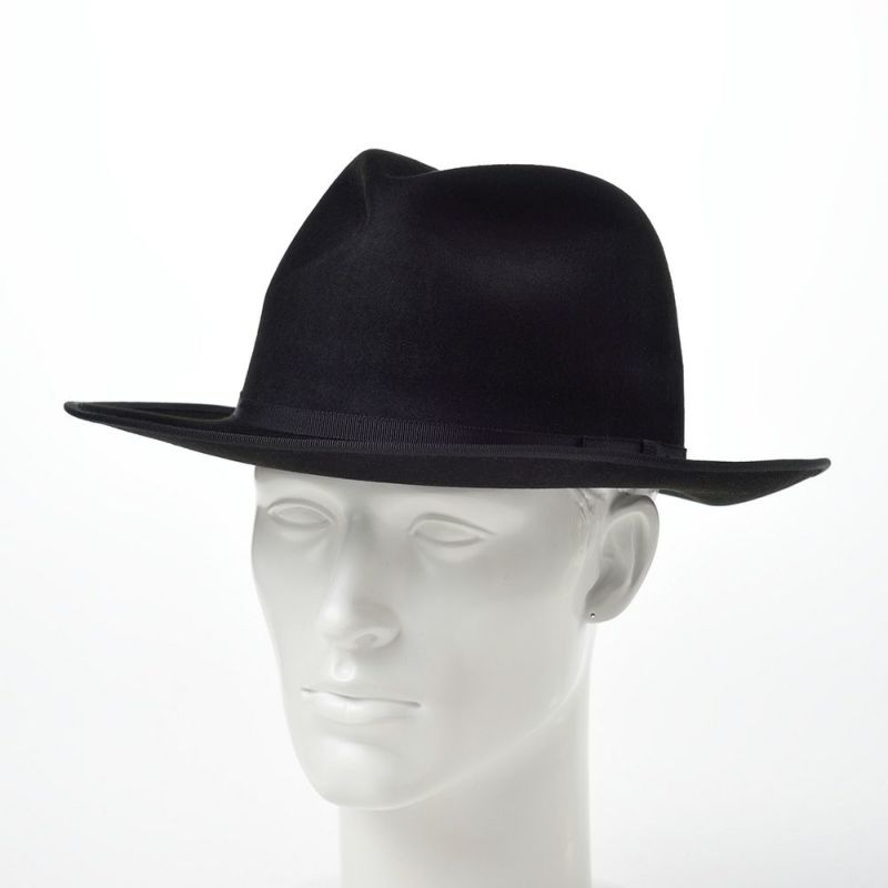 ステットソンのフェルトハット BEAVER FEDORA（ビーバー フェドラ）SH407 ブラック