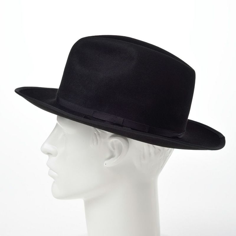 ステットソンのフェルトハット BEAVER FEDORA（ビーバー フェドラ）SH407 ブラック