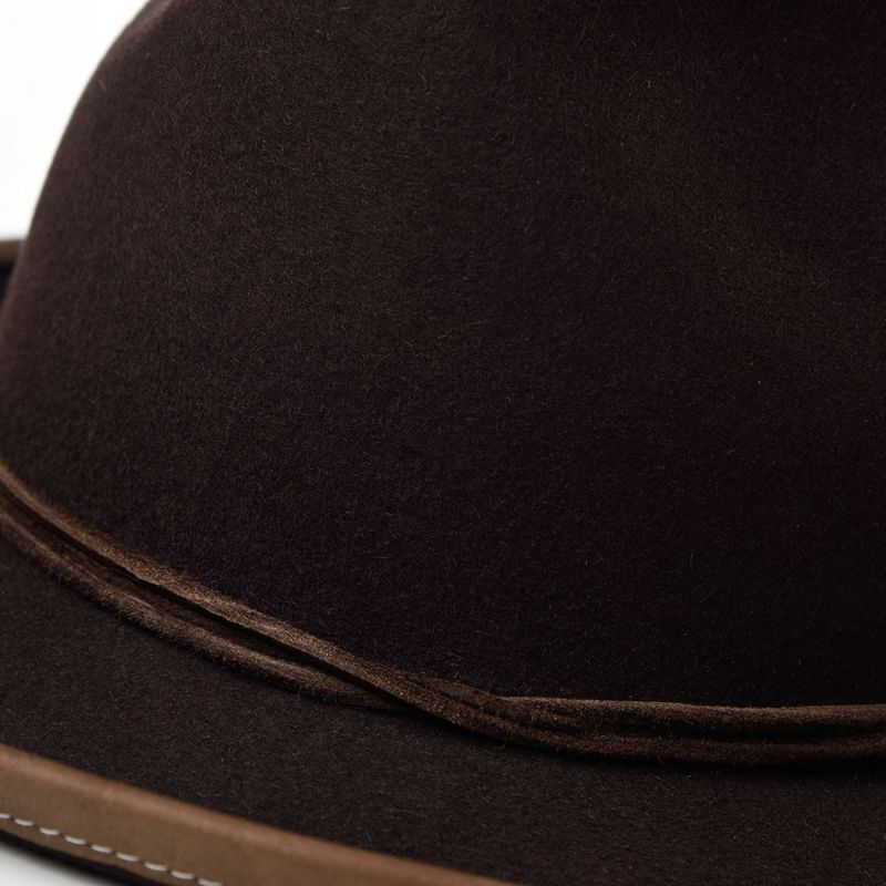 ステットソンのフェルトハット RABBIT FUR FEDORA（ラビットファー フェドラ）SH520 ブラウン