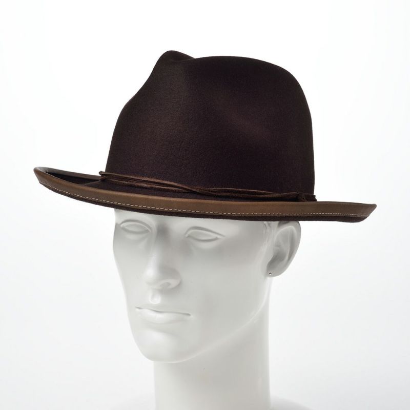 ステットソンのフェルトハット RABBIT FUR FEDORA（ラビットファー フェドラ）SH520 ブラウン