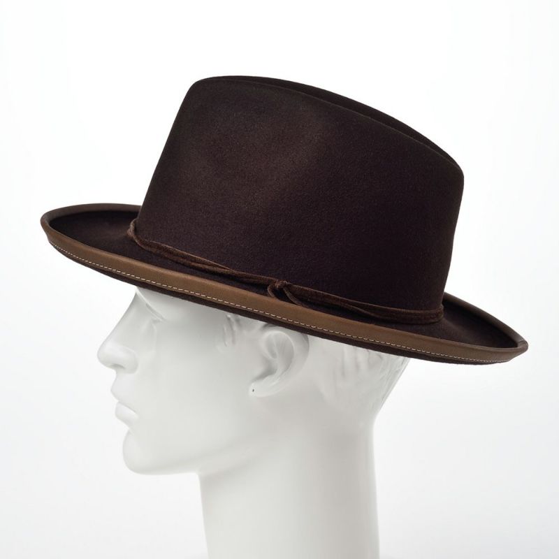 ステットソンのフェルトハット RABBIT FUR FEDORA（ラビットファー フェドラ）SH520 ブラウン