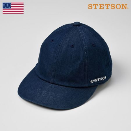 ステットソンのキャップ野球帽 COOL MAX DINIM CAP（クールマックスデニム キャップ）SE175 ブルー