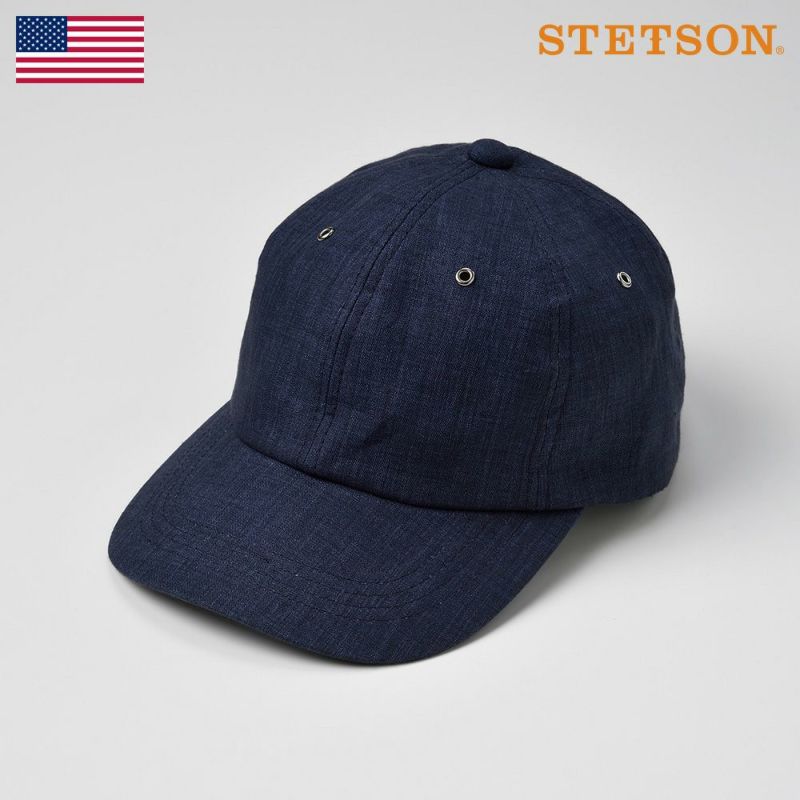 ステットソンのキャップ 6 PANEL CAP（6パネルキャップ）SE441 ネイビー