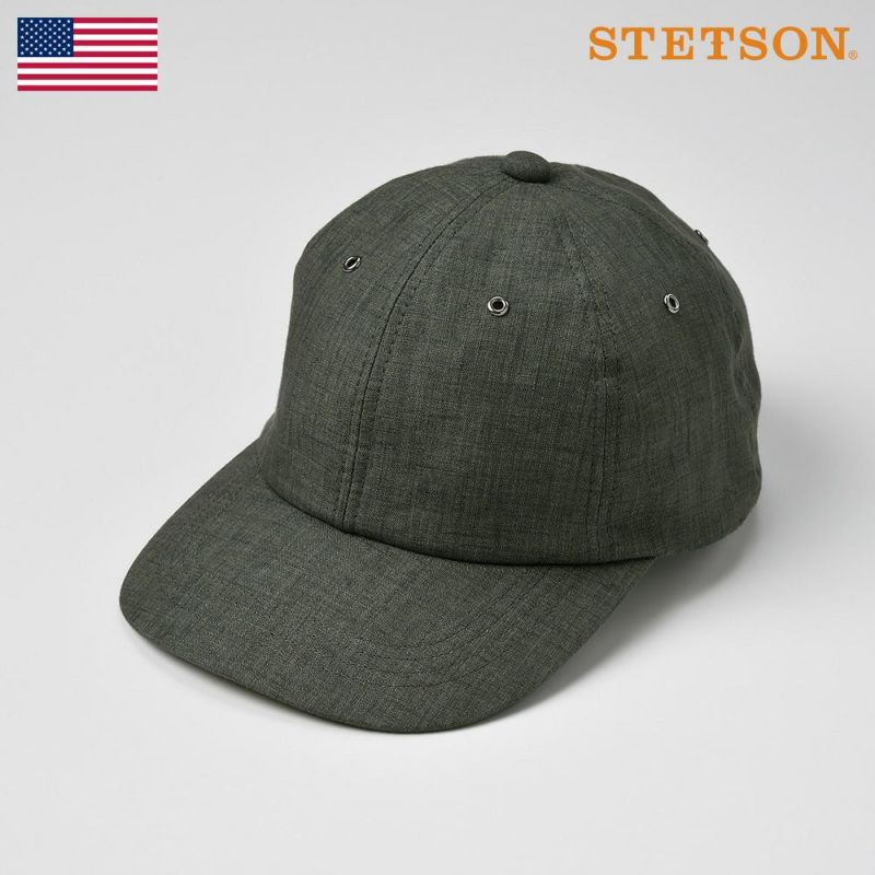 ステットソンのキャップ 6 PANEL CAP（6パネルキャップ）SE441 オリーブ