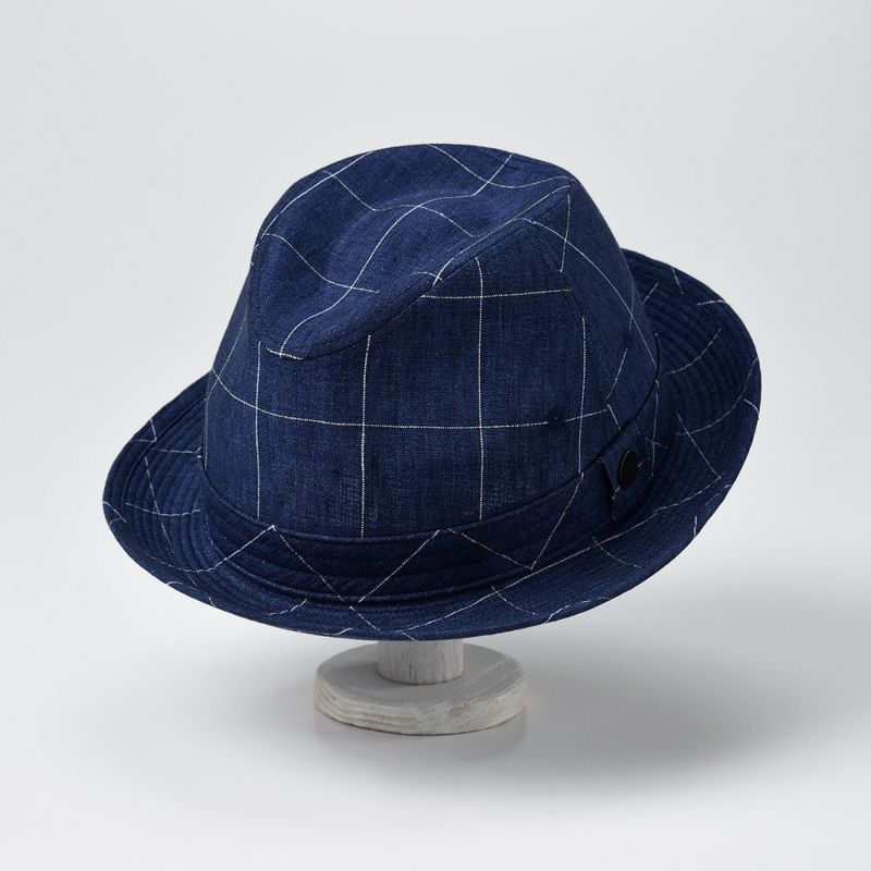 ステットソンの布帛ソフトハット LINEN HAT（リネンハット）SE448 ネイビー