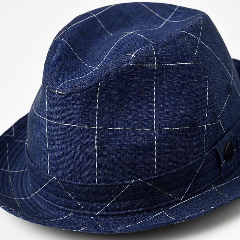 ステットソンの布帛ソフトハット LINEN HAT（リネンハット）SE448 ネイビー