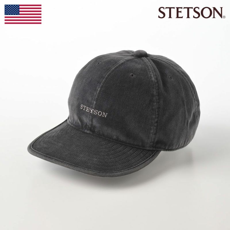 ステットソンのキャップ CORDUROY CAP（コーデュロイキャップ）SE127 グレー