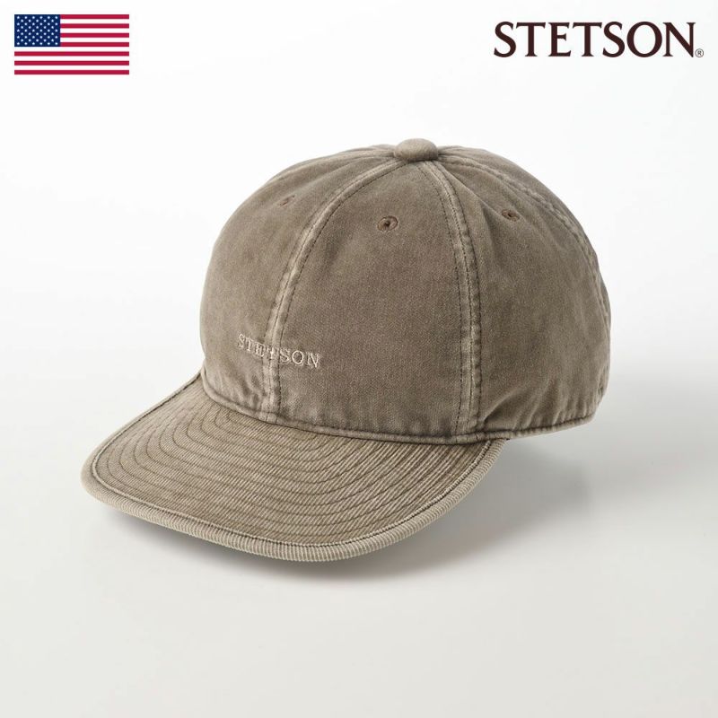 ステットソンのキャップ CORDUROY CAP（コーデュロイキャップ）SE127 ライトブラウン
