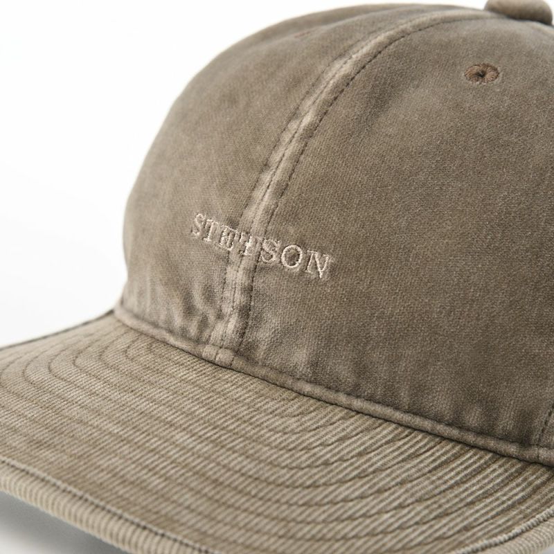 ステットソンのキャップ CORDUROY CAP（コーデュロイキャップ）SE127 ライトブラウン