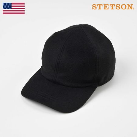 ステットソンのキャップ野球帽 CASHMERE MIX CAP（カシミヤミックスキャップ）SE486 ブラック