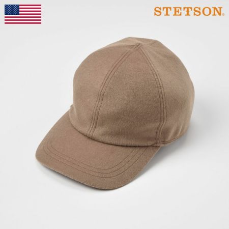 ステットソンのキャップ CASHMERE MIX CAP（カシミヤミックスキャップ）SE486 キャメル