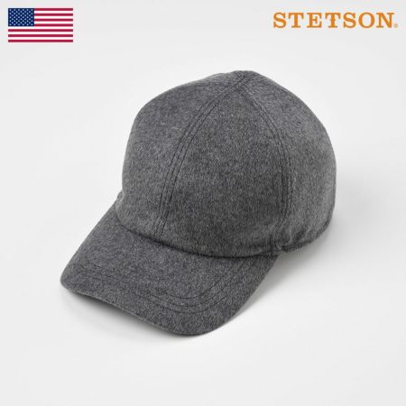 ステットソンのキャップ野球帽 CASHMERE MIX CAP（カシミヤミックスキャップ）SE486 グレー